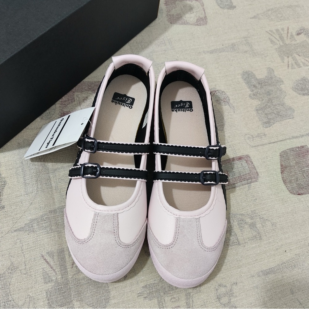 Onitsuka Tiger: Pastel Pink Mary Jane Flats